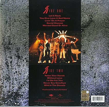 Bon Jovi-Slippery When Wet Vinyl LP